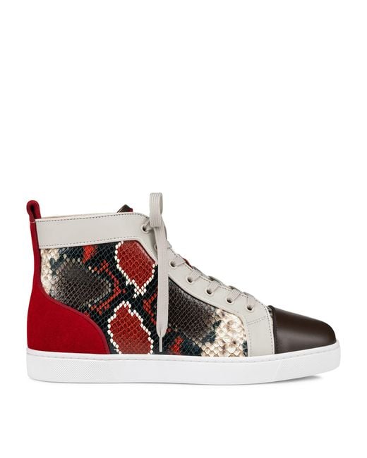 Louis Orlato Grosgrain-Trimmed Suede High-Top Sneakers